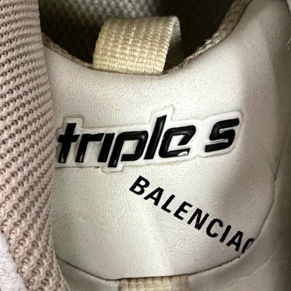 Balenciaga Triple S all over logo sneakers shoes 536737 MENS US 10 EUR 43 - Picture 5 of 12